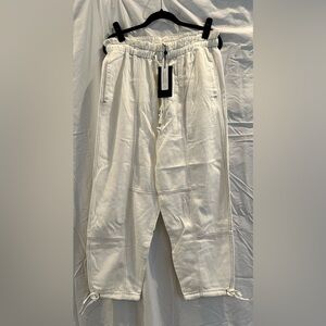 rag & bone White Ankle Cropped Pants